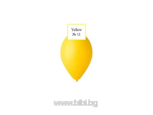 Латексов балон Yellow №11/002 - 30 см -10 бр./пак.