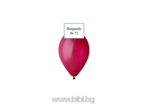 Латексов балон Burgundy №71/047 - 25 см. -100 бр./пак