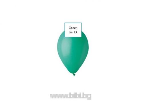 Латексов балон Green №13/013 - 25 см -100 бр./пак.