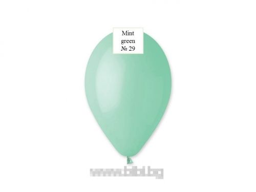 Латексов балон Mint №29/30 см - с хелий 1 бр.