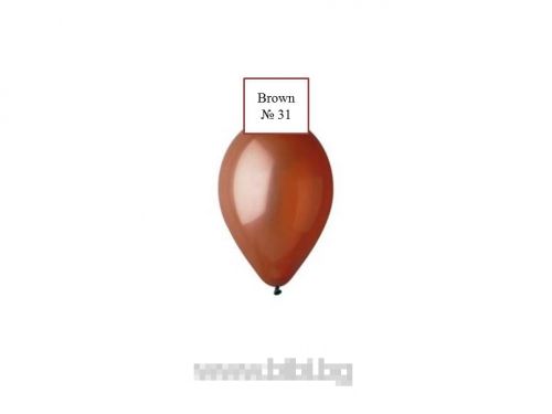 Латексов балон Brown №31/ 30 см - с хелий 1 бр.