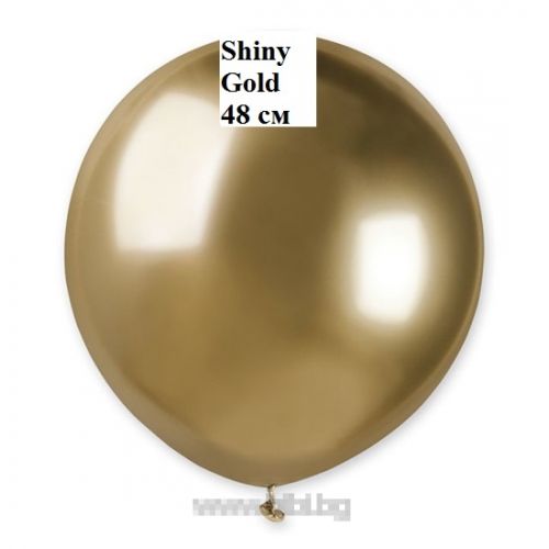 Хром балон Shiny Gold -/48 см - 1 бр с хелий