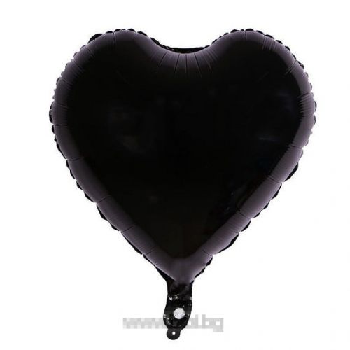 Балон Сърце от фолио-Черено- с хелий  1 бр.