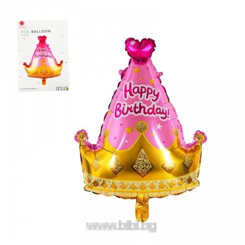 Балон "Корона Happy birthday" с хелий