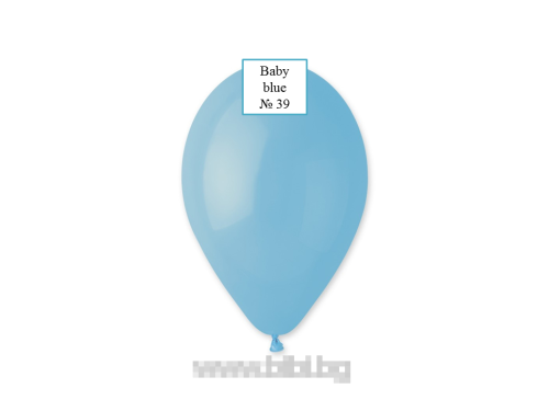 Латексов балон Baby blue №39/30 см -1 бр. с хелий