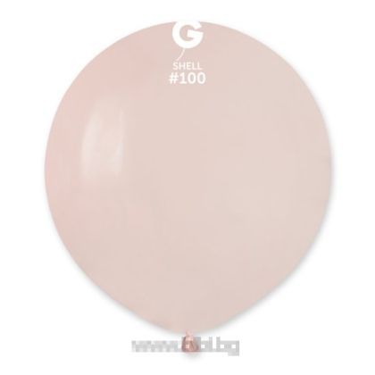 Латексов балон G19 цвят Shell №100 /48 см. - 25 бр./пак.