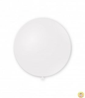 Латексов балон G19 White № 10/ 001 - 48 см -1 бр.