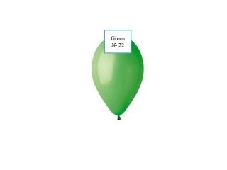 Латексов балон Green №22 /012 - 25 см-100 бр./пак.