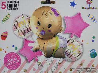 Комплект Бебе момиче-  5 бр.фолио балони