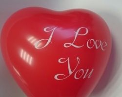 Балон "Сърце "I Love You" - 5 бр.