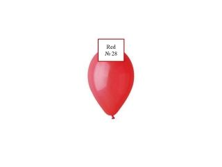 Латексов балон Red №28/30 см  - с хелий 1 бр.
