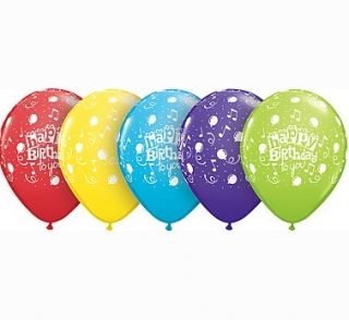 Happy Birthday - микс цветове/30 см -с хелий 1 бр.