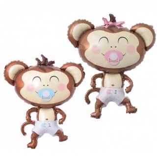 Фолио балон Бебе маймунка-момче с хелий