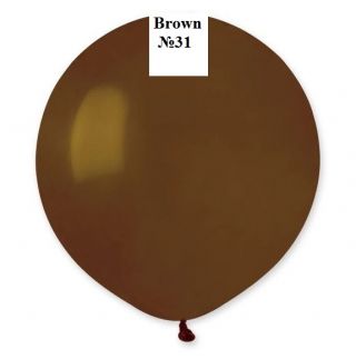 Латексов балон G19 Brown №31/048 - 48 см./ 25 бр.