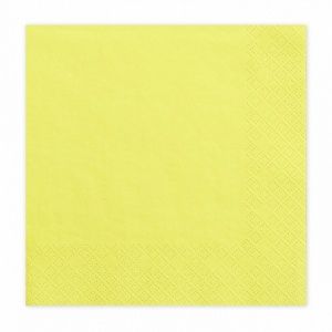 Парти салфетки цвят Бледо жълт/ Ivory