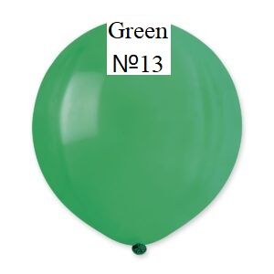 Латексов балон G19 Green №13/ 013 - 48 см- 25 бр/пак.