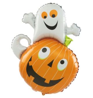 Фолио балон Тиква с Дух - Хелоуин / Halloween