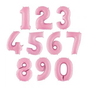Розов мат цифри с хелий