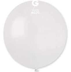 Латексов балон White №62/029 - 48 см с хелий - 1 бр.