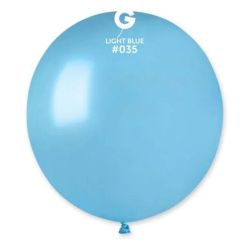 Латексов балон Light blue №80/ 035 - 48 см с хелий -1 бр.