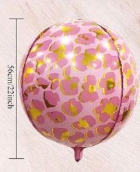 Фолио балон топка/сфера шарка розова Пантера/Леопард