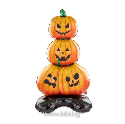 Фолио балон Тиква на стойка - Хелоуин / Halloween