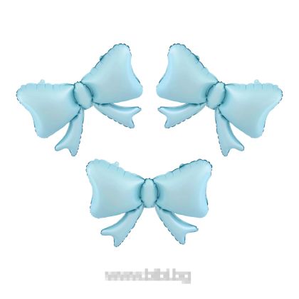 Фолио балон Панделка светло синя / Light blue - 3 броя