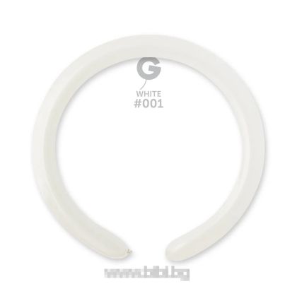 Латексов балон Бял / White № 10 / 001 