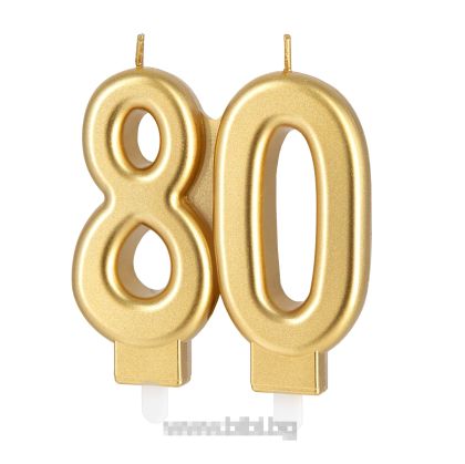Свещичка 80 златна