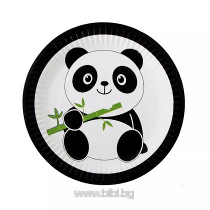 Парти чинийки Панда / Panda - 10 броя