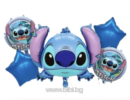 Комплект фолио балони Стич / Stitch - модел 2