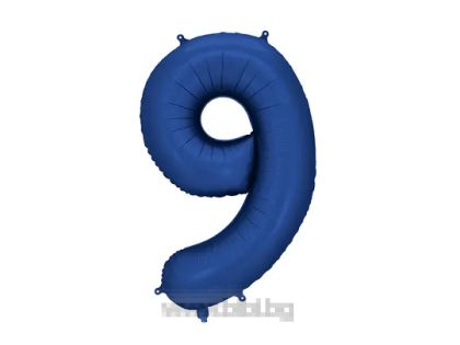 Фолио цифра 9 цвят Нави / Satin Navy blue