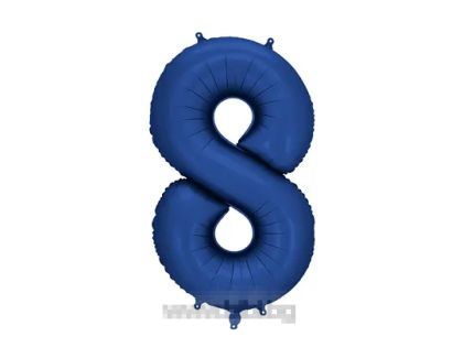Фолио цифра 8 цвят Нави / Satin Navy blue