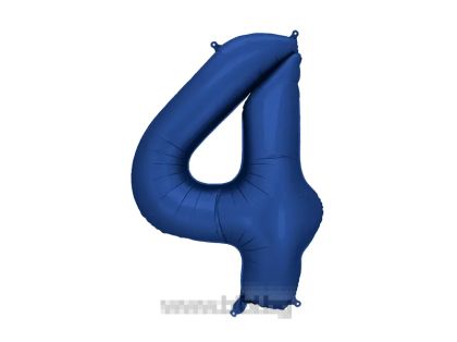 Фолио цифра 4 цвят Нави / Satin Navy blue