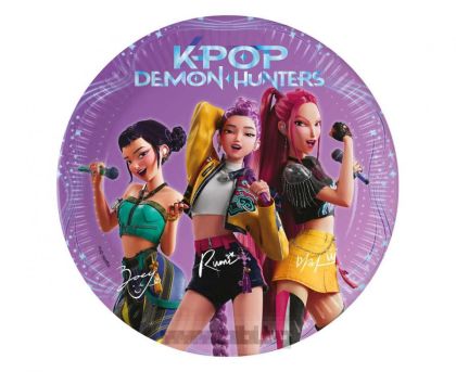 Луксозни чинийки K - Pop Demon Hunters / Кей Поп Демон Хънтърс 20 см. - 8 броя