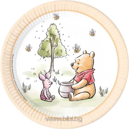 Луксозни чинийки Мечо Пух / Winnie Pooh 23 см - 8 броя