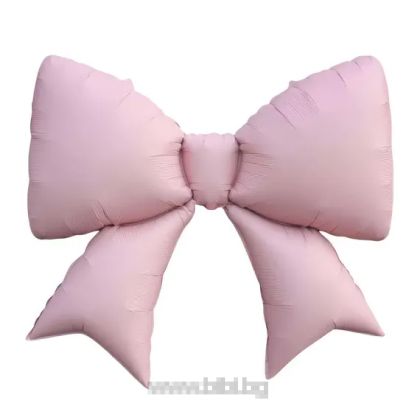 Фолио балон Панделка цвят Светло розово / Light pink