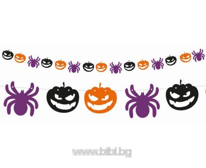 Гирлянд Тиква и паяк Хелоуин / Halloween