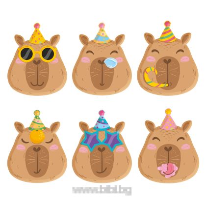 Парти Чинийки Капибара / Capybara - 6 броя