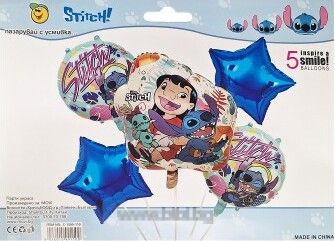 Комплект фолио балони Лило и Стич / Lilo & Stitch