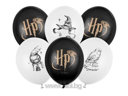 Латексови балони Хари Потър / Harry Potter - 6 броя