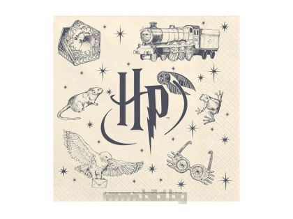 Парти салфетки Хари потър в бежов цвят / Harry Potter