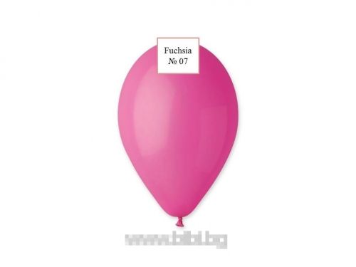 Латексов балон Fuchsia №07 -20 бр./пак