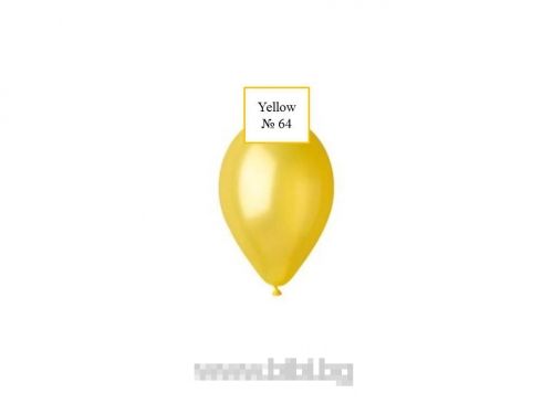 Латексов балон Yellow №64/030 - 30 см -10 бр./пак