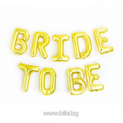 Фолио надпис "Bride to be" -златен