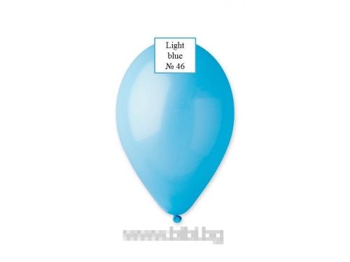 Латексов балон Light blue №46 /009 - 26 см-100 бр./пак.