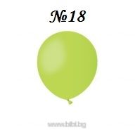 Латексов балон Light Green №18 -10 бр./пак