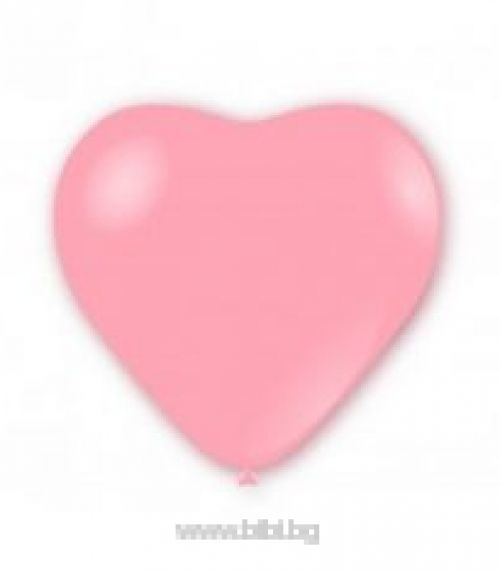 Балон "Сърце" розово - 5 бр.