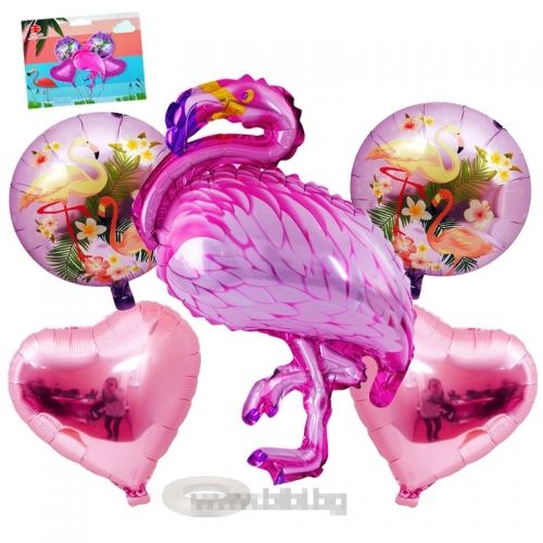 К-кт "Фламинго"- 5 бр. фолио балони