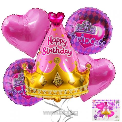 К-кт балони "НВ Princess" - 5 бр. с хелий